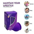 thumbnail image 3 of Reusable Menstrual Cup,Tampon and Pad Alternative,Soft and Flexible,Best Vaginal Period Cup for Heavy Flow and Beginners., 3 of 5