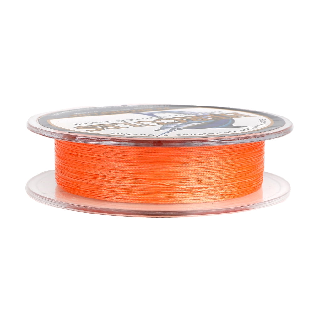 HERCULES Super Strong 300M 328 Yards Braided Fishing Line 20 LB Test for Saltwater Freshwater PE Braid Fish Lines 4 Strands - Orange, 20LB (9.1KG), 0.20MM