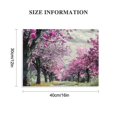 thumbnail image 3 of Creowell Cherry Blossom Tree Wall Art Pink Flowers Painting Cherry Blossom Pictures Pink Tree Wall Art Black and White Canvas Prints Tree Canvas Art Cherry Blossom Wall Decor for Bedroom 16x12in, 3 of 6