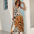 thumbnail image 2 of Leopard Print Pattern Sleeveless Dress Female Clothing Dress Women Summer 2025 Dress, 2 of 7