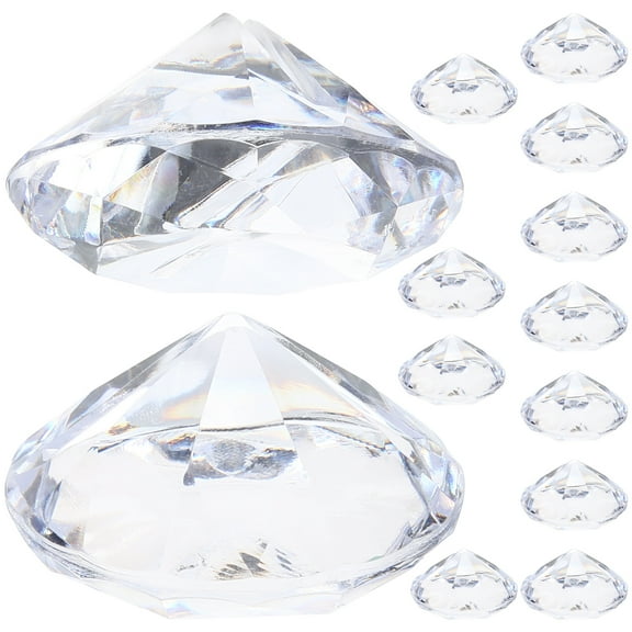 MOKKHNB crystal table decor Place Card Holders Acrylic Holding Cards Wedding 12Pcs