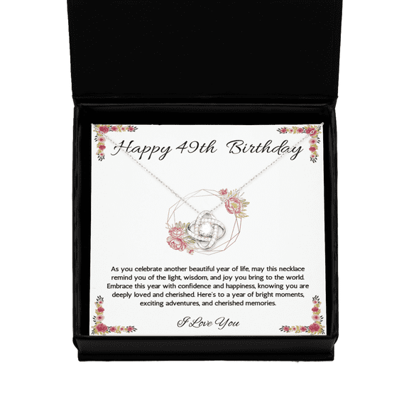 49th Birthday Gift Necklace, 49th Birthday Jewelry, Turning 49, necklace For Wife, Sister, Mom, Daughter, Birthday Gift Necklace For 49 Year Old