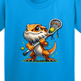 thumbnail image 4 of Inktastic Lacrosse Funny Bearded Dragon Youth T-Shirt, 4 of 5
