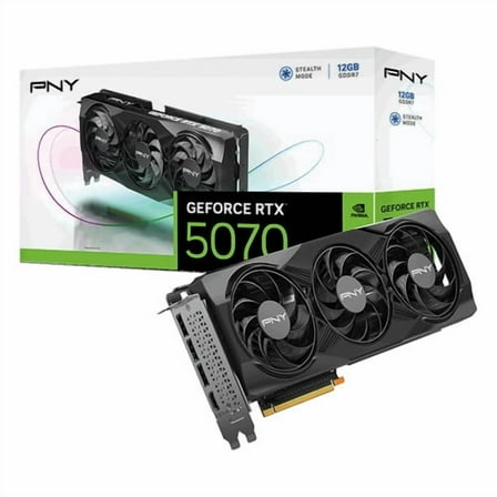 PNY VCG507012TFXPB1 NVIDIA GeForce RTX 5070 Triple Fan Graphic Card - 12 GB GDDR7 - PCIe 5.0 x16 - 250 W