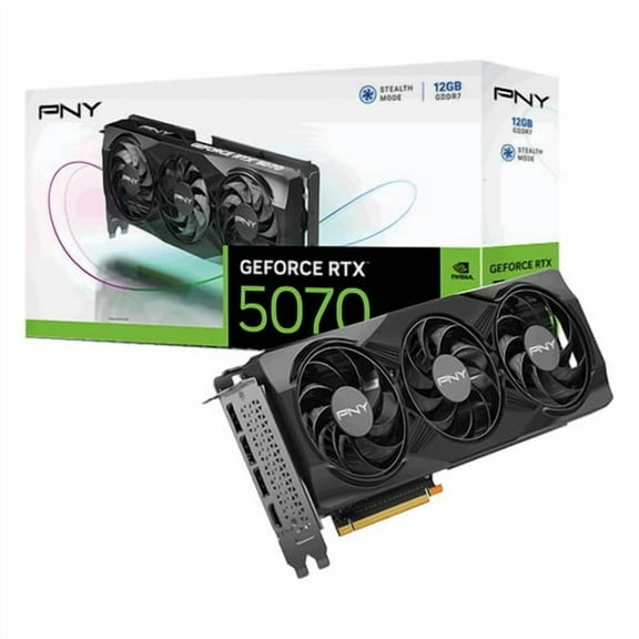 PNY VCG507012TFXPB1 NVIDIA GeForce RTX 5070 Triple Fan Graphic Card - 12 GB GDDR7 - PCIe 5.0 x16 - 250 W
