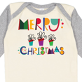 thumbnail image 4 of Inktastic Merry Christmas Holiday Gift Boys or Girls Long Sleeve Baby Bodysuit, 4 of 5