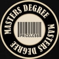 thumbnail image 3 of CafePress - Masters Degree Priceless Bar Code Maternity Dark T - Maternity Dark T-Shirt, 3 of 4