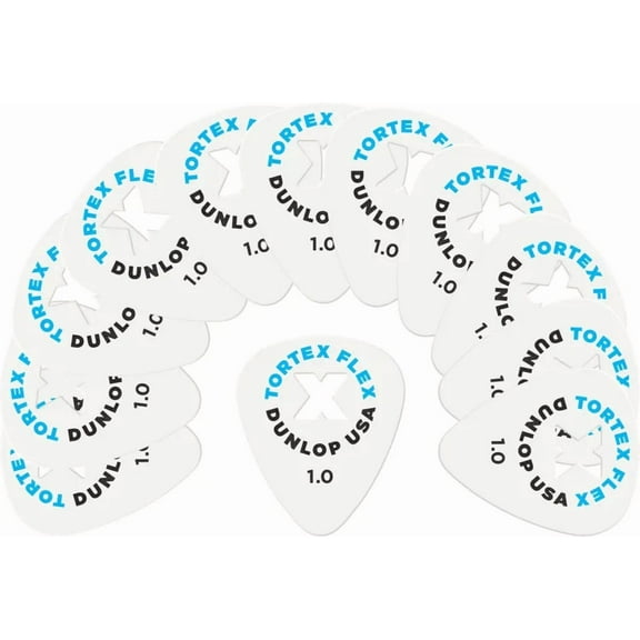 Dunlop Guitar Picks Tortex Flex X Standard 12 Pack 1.00mm Light (428XP1.00)