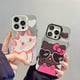 thumbnail image 2 of Funda De Teléfono A Prueba De Golpes De Piel Oscura Hello Kitty Marie Cat Electroplate Silver Laser Soft Gel Para IPhone 11 12 13 Pro Max 14, 2 of 4