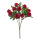 thumbnail image 4 of Ramo de Flores Artificiales Rojas, Mini Rosa de Seda, Decorativas Falsas No Desvanecidas para Decoración de Salas de Estar y Comedor, 4 of 4