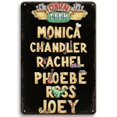thumbnail image 3 of Carteles de hojalata de Friends de estilo vintage con diseño de Central Perk, placa de pared con pintura de hierro, decoración para salas de juegos, cafeterías, garajes, clubes, bares y pubs, 3 of 5