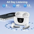 thumbnail image 6 of Wireless Earbuds for Samsung Galaxy S25 S24 Ultra, Bluetooth 5.3 Headphones Bass Stereo Noise Canceling Ear Buds with Mic LED Display, IPX7 Waterproof in Ear Earphones for Phone Laptop Sports Workout, 6 of 7