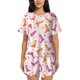 thumbnail image 1 of Fotbe Cowgirl Boots Conjunto de Pijama Estampado para Mujer, 2 Piezas, Ropa de Dormir con Camiseta de Manga Corta y Shorts Suaves-Large, 1 of 6