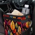 thumbnail image 6 of Thanksgiving Leaves Foldable Car Trash Can with Lid - Leak-proof Hanging Storage Bag for Car - Trash Can for Car, 6 of 6