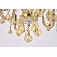 thumbnail image 4 of Elegant Lighting Rococo 15" 4 Light Royal Crystal Chandelier in Golden, 4 of 4