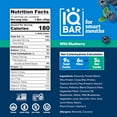 thumbnail image 4 of IQBAR Brain and Body Keto Protein Bars - Wild Blueberry - 12-Count Box - Low Carb - High Fiber and Low Sugar Meal Replacement Bars - Vegan Snacks, 4 of 6