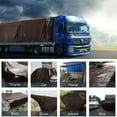 thumbnail image 7 of WSYW 10*20ft Tarps Heavy Duty Waterproof, 16 Mil Brown Poly Tarp Cover, UV Resistant, Rip and Tear Proof Tarpaulin with Grommets and Reinforced Edges for Roof, Patio, Camping, Boat, Pool, 7 of 7