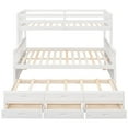 thumbnail image 5 of Twin-Over-Full Bunk Bed with Twin size Trundle , Separable Bunk Bed with Drawers for Bedroom - White, 5 of 13