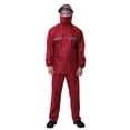 thumbnail image 1 of Injueey Chaqueta de lluvia impermeable para motocicleta para hombre, ropa de lluvia de cobertura de cuerpo completo para ciclismo engrosada de doble capa Paraguas de lluvia rojo XXL Injueey HA6115-10B, 1 of 6
