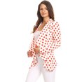 thumbnail image 3 of Women's Casual Long Sleeve Polka Dot Open Blazer Jacket, 3 of 4