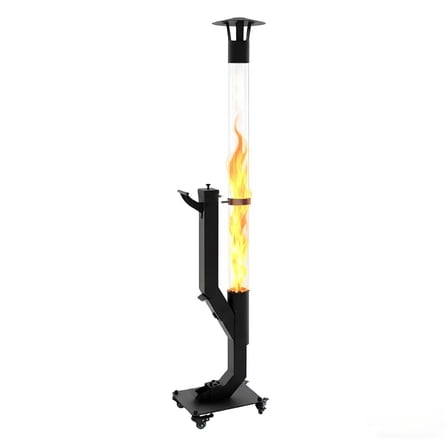 Upgraded Outdoor Heater - Wheel-equipped Portable Patio Heater Movable Outdoor Warmer for Multi-scene Use