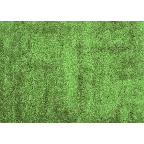 Ahgly Company Indoor Rectangle Abstract Green Contemporary Area Rugs, 6' x 9'