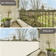 thumbnail image 4 of SUNNY GUARD Balcony Privacy Screen 2.6/3/3.3 ft x 10/16/20 ft Apartments Railing Screen Fence for Outdoor Patio Deck Backyard Porch, 3'x16'Cream, 4 of 6