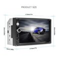 thumbnail image 2 of Bluetooth-compatible Car MP5 Player Detachable 7-inch AUX Interface Sound 7-inch USB 2;0 HiFi Knob Touch Screen Video Playing Automotive Radio 7010B, 2 of 5