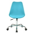 thumbnail image 2 of Pemberly Row Chaise de Bureau Bleu Sarcelle avec Base Pneumatique Chromée, 2 of 5
