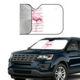 thumbnail image 2 of Yiaed Flamingo Print Car Windshield Sunshade Front Auto Car Front Window Sun Shade Foldable Sun Visor Shield Cover Auto Accessories for Sedan SUV Truck-Medium, 2 of 5