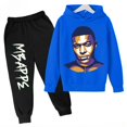 thumbnail image 2 of 2024 Ropa para niños CALIENTE Conjunto de sudadera con capucha para niños más sudadera y pantalones Conjunto deportivo de 2 piezas para niños y niñas Ropa estampada de Mbappé, 2 of 5