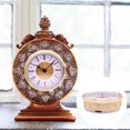 thumbnail image 1 of ruzhgo 3.15 inch Mini Quartz Clock diy repair wall Insert Roman Clock Insert 80mm Numbers Quartz Movement Gold Rim, 1 of 9