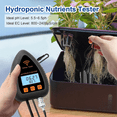thumbnail image 3 of WiFi PH Monitor, Hydroponic PH Meter EC and TDS Tester, 5In1 Hydroponic Nutrients Tester with Data Logging US Plug, 3 of 7