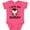 Vintage Hot Pink, variant on Inktastic I Love My Mommy with Cute Penguin and Hearts Girls Baby Bodysuit