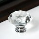 thumbnail image 2 of Pomos de cristal para puertas de armarios, tiradores de cajones con corte de diamante para armarios, armarios, cajones, decoración del hogar con 3 longitudes de tornillos (plateados), 2 of 3