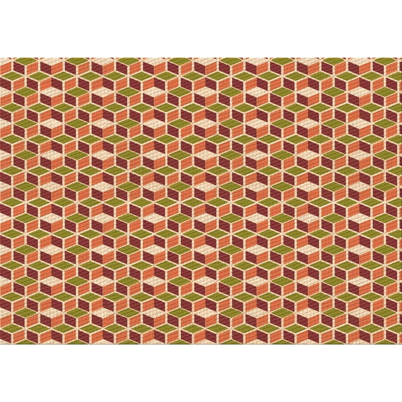 Ahgly Company Machine Washable Indoor Rectangle Transitional Brown Sand Brown Area Rugs, 2' x 5'
