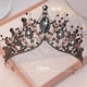 thumbnail image 3 of Tiaras y coronas de boda góticas con diamantes de imitación y corona de reina para novia, diadema de cristal hecha a mano para mujer, accesorios para el cabello para bodas, Halloween, ferias,, 3 of 8