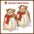 thumbnail image 2 of Salouo Christmas Snowman Gift Print Drawstring Christmas Gift Bag,Xmas Gift Bags Holiday Gift Wrapping Drawstring Gift Pouch with Tag Holiday Gift Bags Party Favor Bags,1PCS-Small, 2 of 9