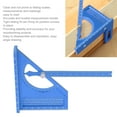 thumbnail image 4 of 2 in 1 3D Multi Angle Measuring Square Ruler Protractor and Angle Meter, Semi Circular Pointer Ruler High  Hole Scribing, for Woodworking, Construction Metric, 4 of 7