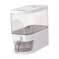 thumbnail image 2 of Contenedores herméticos para almacenar cereales con caja de almacenamiento de tazas Contenedor para almacenar granos Blanco Pequeño, 2 of 9