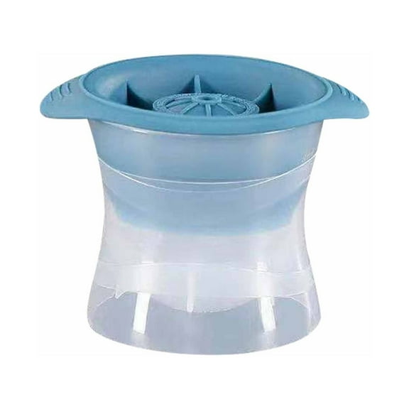 Ice Ball Maker Molds, Large Silicone Round Ice Sphere Ball Ice Cube Tray Round Ice Cube Maker for Whiskey, Cocktails and Homemade Drinks