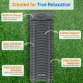 thumbnail image 2 of SereneLife Lightweight Backpacking Air Mattress Ultralight Sleeping Pad + Carrying Bag (Gray), 2 of 8