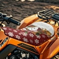 thumbnail image 3 of Uorisanigo Waterproof ATV Seat Cover Compatible with Polaris Sportsman Polaris Scrambler Honda Rancher Soft Christmas Snowman Four-Wheeler Seat Cover for All Seasons, 3 of 7