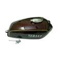 thumbnail image 2 of Petrol Fuel Gas Tank Steel Maroon With Chrome LID Cap YAMAHA RX100 RX125, 2 of 3