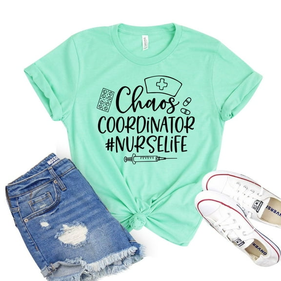 Chaos Coordinator T-shirt Nurse Life Tshirt Women's Nursing Grad Tee Gift For Rn Medical Shirts Registered Shirt
