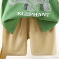 thumbnail image 5 of TOWED22 Baby Boy Outfits 2 Piece Clothes Summer Short Sleeve Round Neck T-Shirt Cotton Shorts Set(Light Green,18-24 M), 5 of 5