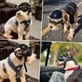 thumbnail image 4 of Gafas de sol para perros resistentes a los rayos UV con casco para mascotas, a prueba de viento y protección ocular para perros pequeños y medianos, 4 of 5