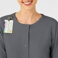 thumbnail image 5 of Wink W123 Women's Crew Neck Warm Up Jacket, Pewter, XS Womens, 5 of 5
