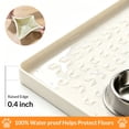 thumbnail image 6 of OTHER LOVE 24"x16" Silicone Pet Food Mat, Waterproof Non-Slip Dog Cat Bowl Mat with Raised Edge, White, 6 of 9