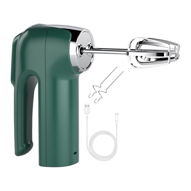Food Blender, Kitchen Mixer - Dienrx 3 Speed Hand Mixer Traditional Usb Charging Beater for Egg Coffee & Green, 1 Electric Mixer